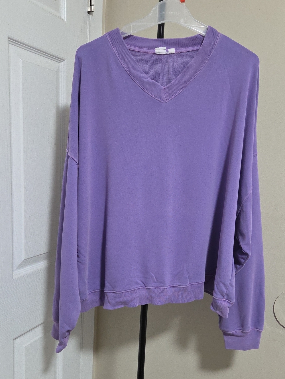 GAP Lavender V-Neck Pullover Sweatshirt
